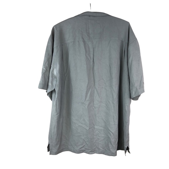 Vintage Silk | Vintage 100% Silk Button Down Bowling Shirt Men’s XL - Picture 4 of 4